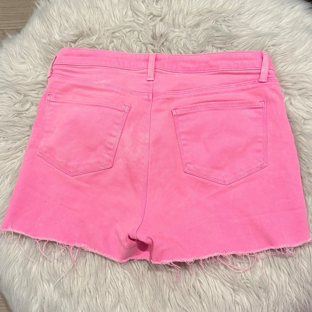 Neon wash L’Agence cut off denim shorts sz 30 - Picture 6 of 6